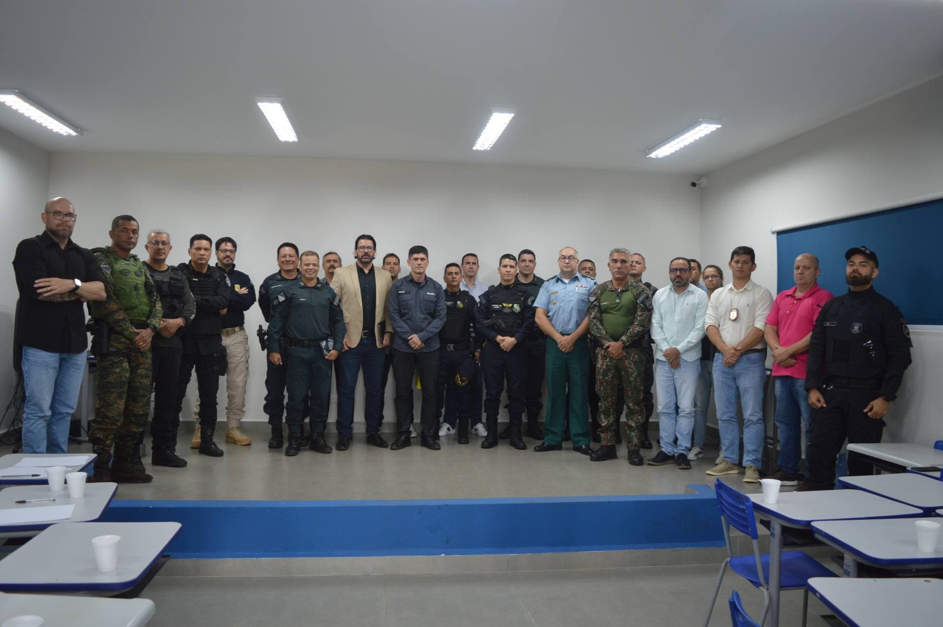 Reunião Estratégica une Forças de Segurança de Mato Grosso do Sul e Mato Grosso em Coxim