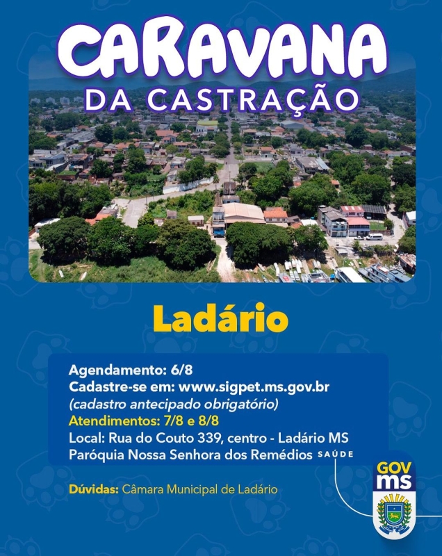 Caravana da Castração será realizada em…