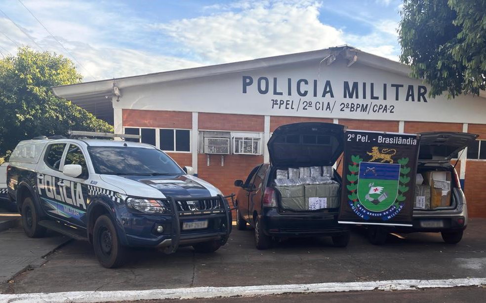 Polícia Militar em Brasilândia apreende mercadorias de descaminho Polícia Militar em Brasilândia apreende mercadorias de descaminho