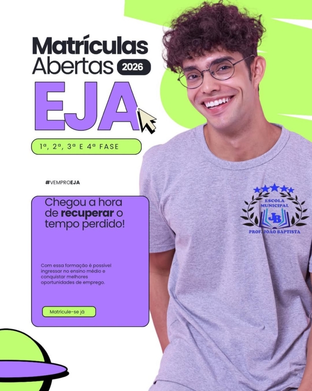 EJA abre matrículas em Ladário e… EJA abre matrículas em Ladário e…