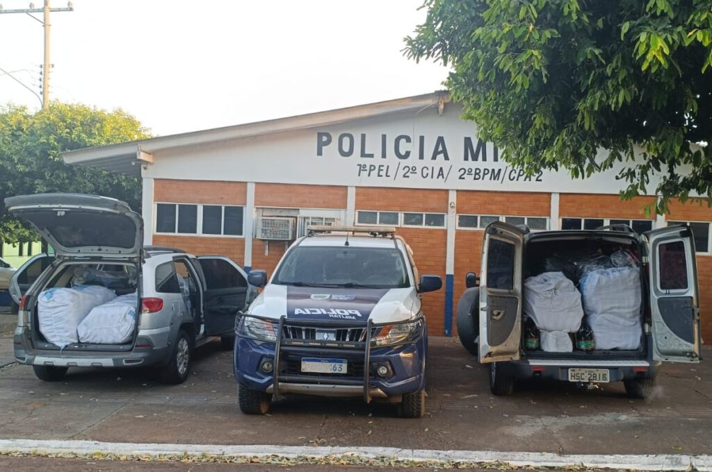 Polícia Militar em Brasilândia apreende mercadorias de descaminho Polícia Militar em Brasilândia apreende mercadorias de descaminho