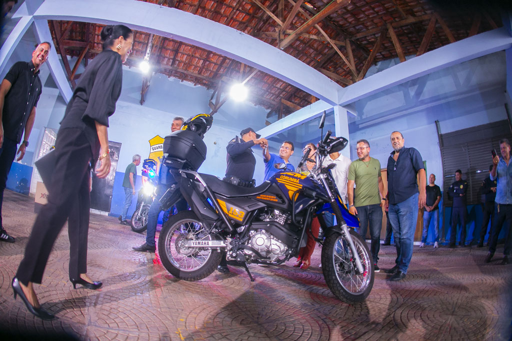 Guarda Municipal de Corumbá amplia estrutura com entrega de sete motos Guarda Municipal de Corumbá amplia estrutura com entrega de sete motos